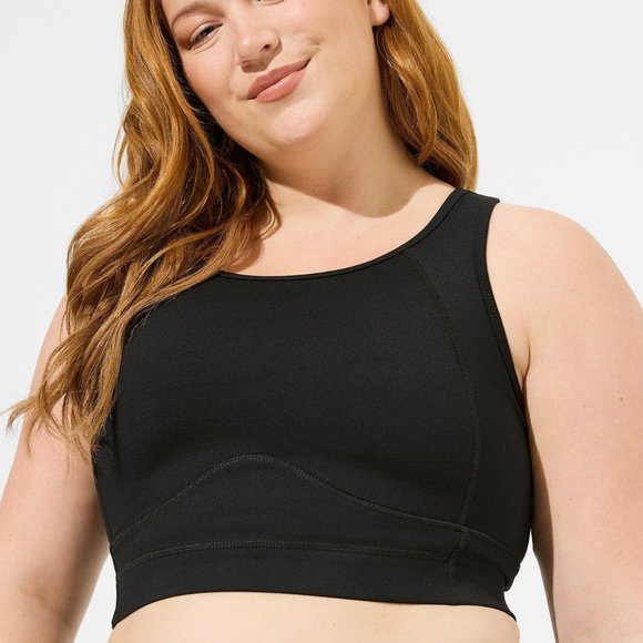 torrid Other - Torrid Low-Impact Wireless Longline Active Black Racerback Sports Bra Size 2X